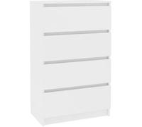 Bonne qualité - Buffet Commode Meuble de rangement - Bahut bas Blanc 60x35x98,5 cm Aggloméré @3813 :