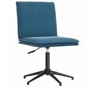 Bonne qualité - Chaise à manger - Style vintage - Bleu Velours,44x50x(74-84) cm DECO M1725358