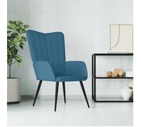 Bonne qualité - Chaise de relaxation Bleu Velours,61x70x96,5 cm Relaxation - Scandinave DECO M5133905