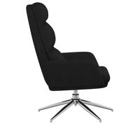 Bonne qualité - Chaise de relaxation/Fauteil salon - 1 place - Noir Tissu - 70x77x98 cm @3360