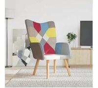 Bonne qualité - Chaise de relaxation Patchwork Tissu,61,5x69x95,5 cm Relaxation - Scandinave DECO M8924115