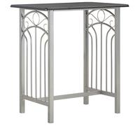 Bonne qualité - Ensemble de bar 3 pcs - Ensemble De Table À Manger Et 2 Chaises - Bois et acier Noir DECO M8844953