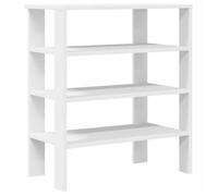 Bonne qualité - Étagère à chaussures - BONNIE - Commode à chaussures blanc 61x32x70cm - Bois d'ingénierie - Meuble d'entrée Coffre