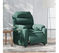 Bonne qualité - Fauteuil inclinable électrique vert foncé velours,75x92,5x100 cm Relaxation - Scandinave DECO M5274785
