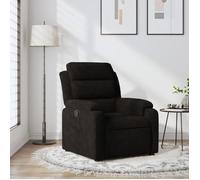 Bonne qualité - Fauteuil inclinable noir velours,75x92,5x100 cm Relaxation - Scandinave DECO M7235435