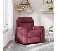 Bonne qualité - Fauteuil inclinable Rouge bordeaux Tissu,96x99x102 cm Relaxation - Scandinave DECO M6924257