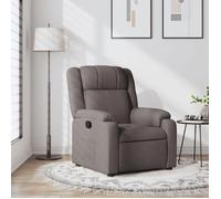 Bonne qualité - Fauteuil inclinable Taupe Tissu,77x95x99 cm Relaxation - Scandinave DECO M2934274