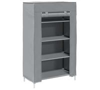 Bonne qualité - Meuble à chaussures - BONNIE - Commode à chaussures gris 60,5x30x97cm tissu non tissé - Meuble d'entrée Coffre
