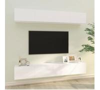 Bonne qualité - Meubles TV,muraux,4 pcs,blanc 100x30x30 cm - Buffet télévision/Banc TV DECO M3596630