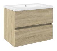 Bonne qualité - Mobilier Ensemble de meubles de bain 2pcs Salle de bain et WC - BONNIE - céramique et - Bois d'ingénierie DECO
