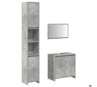 Bonne qualité - Mobilier Ensemble de meubles de salle de bain 3 pcs Salle de bain et WC - BONNIE - gris béton DECO M2627248