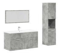 Bonne qualité - Mobilier Ensemble de meubles de salle de bain 3 pcs Salle de bain et WC - BONNIE - gris béton DECO M5214229