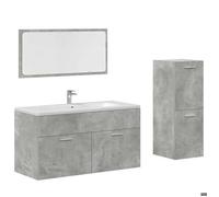 Bonne qualité - Mobilier Ensemble de meubles de salle de bain 3 pcs Salle de bain et WC - BONNIE - gris béton DECO M8715111