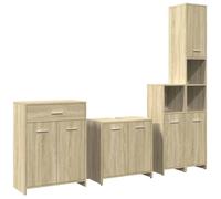 Bonne qualité - Mobilier Ensemble de meubles de salle de bain 4 pcs Salle de bain et WC - BONNIE - chêne sonoma DECO M4844769