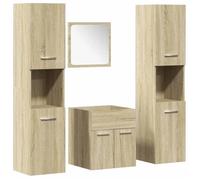 Bonne qualité - Mobilier Ensemble de meubles de salle de bain 4 pcs Salle de bain et WC - BONNIE - chêne sonoma DECO M4584115