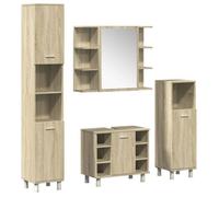 Bonne qualité - Mobilier Ensemble de meubles de salle de bain 4 pcs Salle de bain et WC - BONNIE - chêne sonoma DECO M4596919