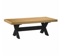 Bonne qualité - Table Basse de Salon pour thé ou café-NOAIN pieds en forme de X 120x60x40 cm massif pin DECO M8143419