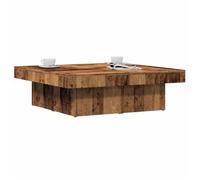 Bonne qualité - Table Basse de Salon pour thé ou café-vieux bois 90x90x28 cm - bois d'ingénierie DECO M8787986