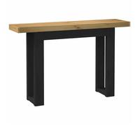 Bonne qualité - Table console-Table de Présentation-NOAIN pieds en forme de U 120x30x75 cm massif pin DECO M6119074