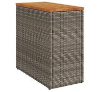 Bonne qualité - Table de balcon - Table d'appoint de jardin - Vendue seule - BONNIE - dessus en bois gris 58x27,5x55cm DECO