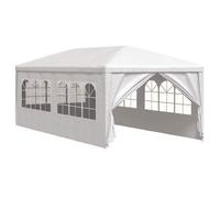 Bonne qualité - Tente de réception 3 x 6 m Blanc_Vie en extérieur(20911)