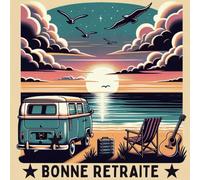 Bonne Retraite: Livre d'Or de départ à la retraite - Grand format carré avec 100 pages - A compléter de messages ... et remerciements - Idée Cadeau pour pot de départ