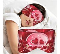Bonne Saint-Valentin, Masque de sommeil pour la maison, les voyages et le travail posté, couvrant entièrement les yeux et bloquant la lumière
