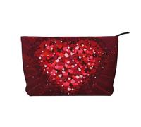 Bonne Saint-Valentin,Trousse de Toilette en Velours côtelé, Trousse de Maquillage Portable pour Les Voyages