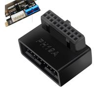 Bonne solution : avec notre adaptateur, vous pouvez changer en toute transparence le sens de montage de votre câble USB 3.0 - plus besoin d'enrouler ou de plier ; Juste une connexion soignée à 90 degr