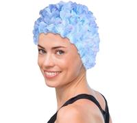 Bonneet de Bain - Turban de baiin Design hydrodynamique | Bonneet baiin Brocart, moulé uni, antidérapant, hypoallergénique et imperméable, Bonnet de Bain, Protection des Oreilles, Facile à Mettre et