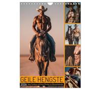 BONNES CAVALES - Des cow-boys sexy avec leurs chevaux dans le calendrier pour hommes, Version française (Calendrier mural 2026 DIN A4 portrait), Calendrier CALVENDO mensuel