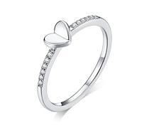 Bonnes de doigt de cœur pliant clair pour les femmes de déclaration de mariage bijoux