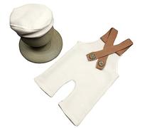 Bonnet à bec de canard avec pantalon long Ensemble de vêtements pour bébé garçon ou fille Bonnet et pantalon Ensemble avec sangle dorsale pour nouveau-né Casquette avec grenouillère Vêtements de