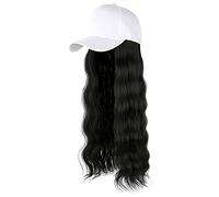 Bonnet à cheveux réglable avec vagues fixées - Perruque de baseball bou Bonnet long pour homme - Bonnet d'hiver, d, taille unique
