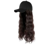 Bonnet à cheveux réglable avec vagues fixées - Perruque de baseball bou Bonnet long pour homme - Bonnet d'hiver, c, taille unique