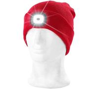 Bonnet à LED avant et arrière - Lunartec - Rouge - Mixte - Accessoire de mode - 3 niveaux d'éclairage