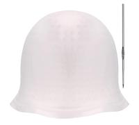 Bonnet à Mèches avec Crochet,Bonnet Meche de Surbrillance en Silicone avec Aiguilles à Crochet Peigne de Teinture pour Cheveux Soulignant Le Chapeau De Glaçage Chapeau de Coloration Bonnet Colorati