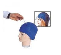 bonnet a meches caoutchouc bleu
