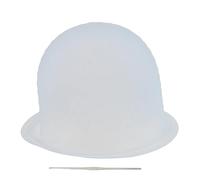 Bonnet À Mèches Chapeau de teinture en silicone réutilisable for cheveux, bonnet coiffure avec aiguille à crochet, outils for glaçage(Blue)