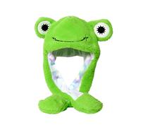 Bonnet à Oreilles Mobiles, Oreilles de Lapin en Peluche LED Chapeau dHalloween Animal Lapin Pingouin Wiggly Ears Chapeau Chapeau en Peluche drôle avec Oreilles Mobiles Hat Hopper pour Mardi Gras