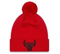 New Era Bonnet Infill Bobble pour homme ~ Chicago Bulls rouge, Rouge, taille unique