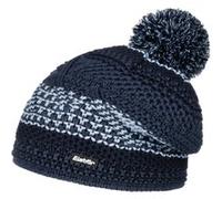 Bonnet à Pompon Brock Tricolour by Eisbär bleu foncé One Size