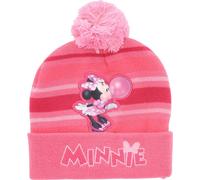 Bonnet à pompon Disney Minnie Mouse - Bonnet d'hiver chaud pour enfants Onesize Rose