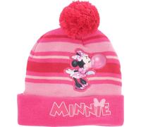 Bonnet à pompon Disney Minnie Mouse - Bonnet d'hiver chaud pour enfants Onesize Rose