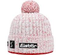 Bonnet à Pompon Naja Crystal by Eisbär blanc-rouge One Size