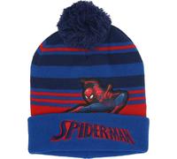 Bonnet à pompon Spiderman - Bonnet d'hiver chaud pour enfants Onesize bleu foncé