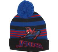 Bonnet à pompon Spiderman - Bonnet d'hiver chaud pour enfants Onesize Noir