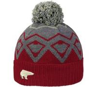 Bonnet à Pompon Ziggy by Eisbär rouge One Size