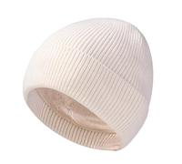 Bonnet à revers - Bonnet d'hiver chaud en tricot double couche respirant et confortable en tricot extensible pour homme et femme, F, M