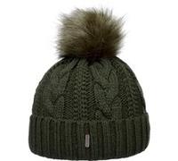 Bonnet à Revers Cable Knit by McBURN vert foncé One Size